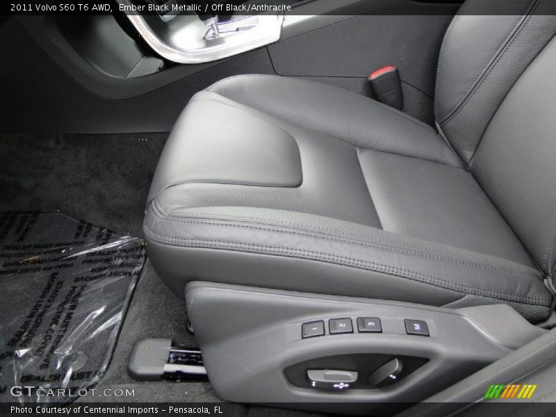  2011 S60 T6 AWD Off Black/Anthracite Interior