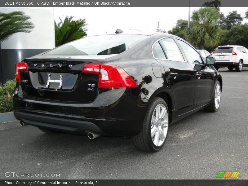 Ember Black Metallic / Off Black/Anthracite 2011 Volvo S60 T6 AWD