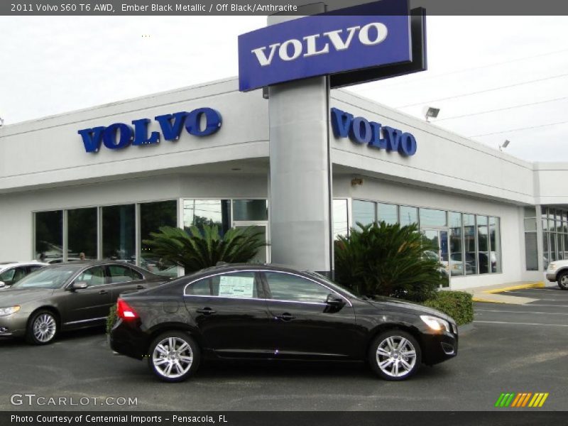 Ember Black Metallic / Off Black/Anthracite 2011 Volvo S60 T6 AWD