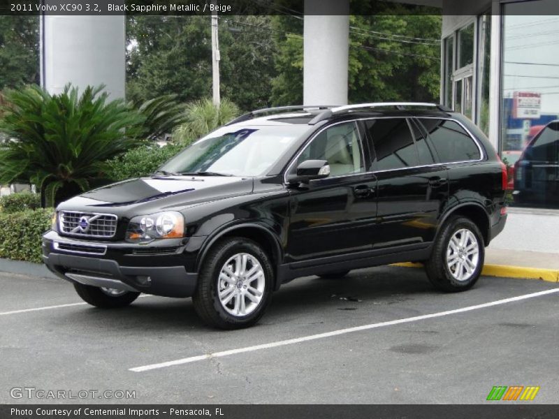 Black Sapphire Metallic / Beige 2011 Volvo XC90 3.2