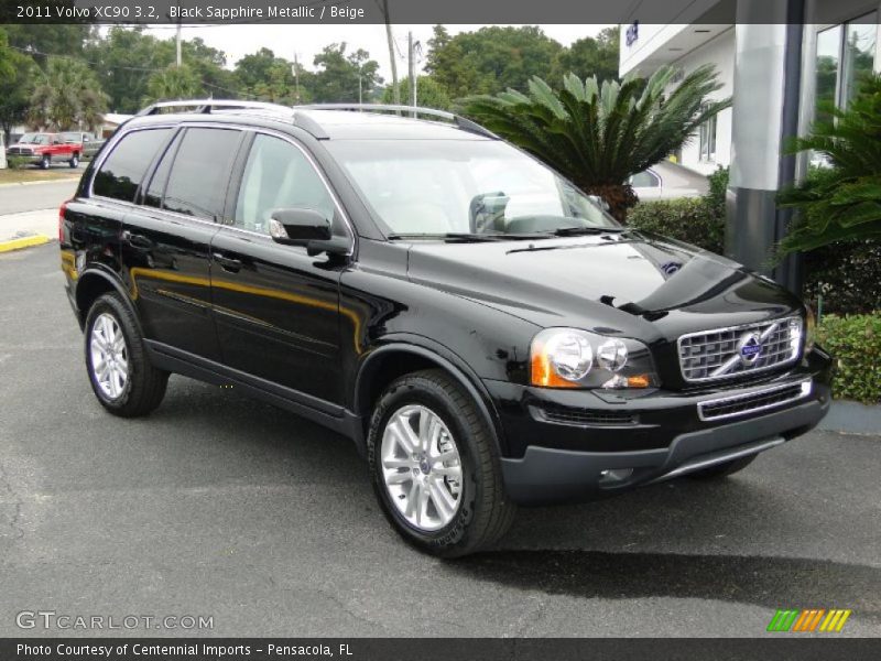 Black Sapphire Metallic / Beige 2011 Volvo XC90 3.2