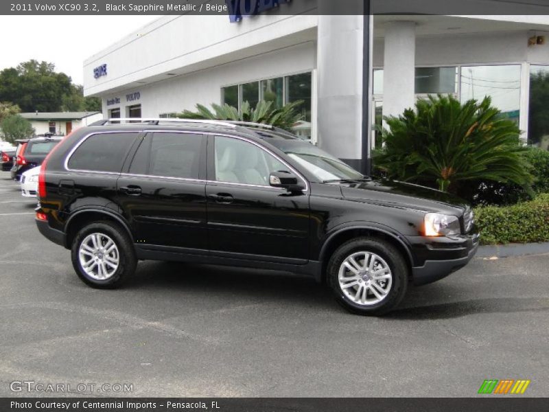 Black Sapphire Metallic / Beige 2011 Volvo XC90 3.2