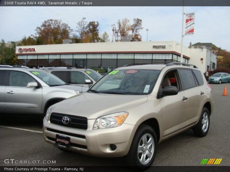 Savannah Metallic / Taupe 2008 Toyota RAV4 4WD