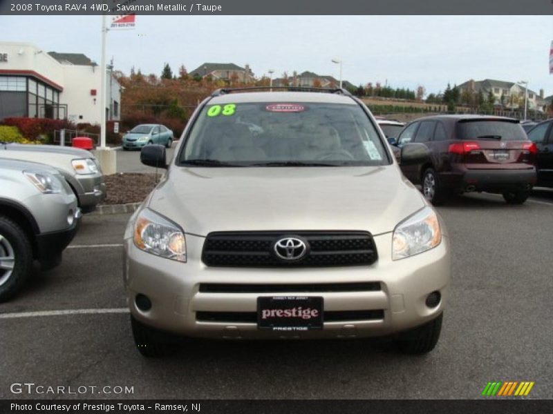 Savannah Metallic / Taupe 2008 Toyota RAV4 4WD