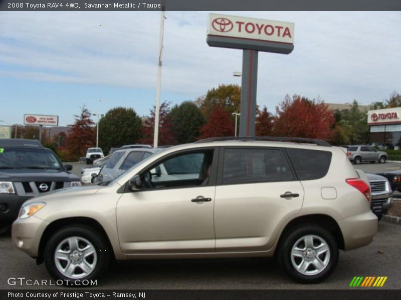 Savannah Metallic / Taupe 2008 Toyota RAV4 4WD