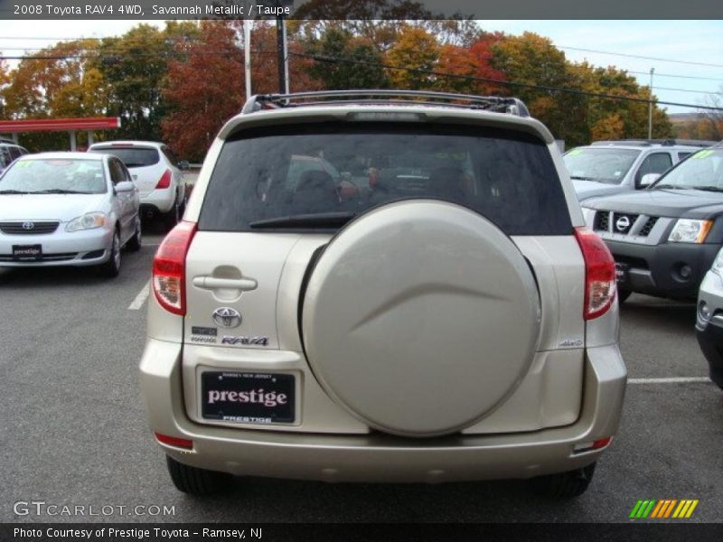Savannah Metallic / Taupe 2008 Toyota RAV4 4WD