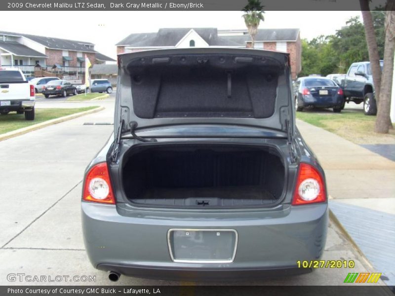 Dark Gray Metallic / Ebony/Brick 2009 Chevrolet Malibu LTZ Sedan