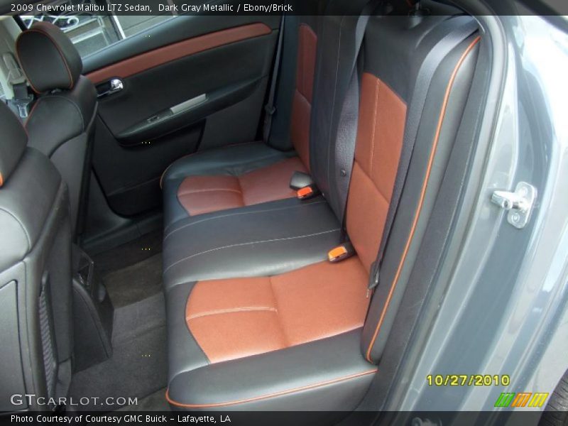Dark Gray Metallic / Ebony/Brick 2009 Chevrolet Malibu LTZ Sedan