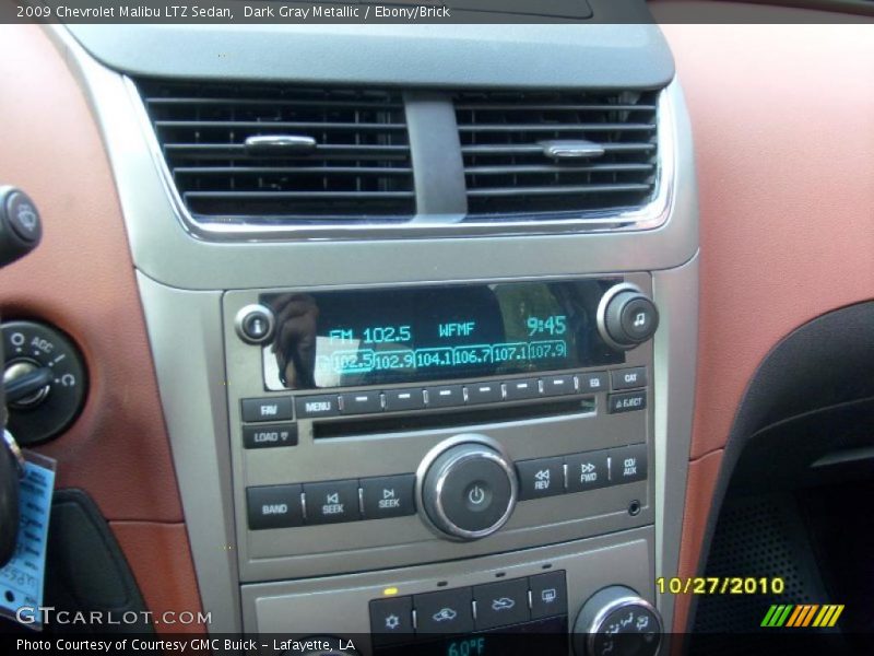 Dark Gray Metallic / Ebony/Brick 2009 Chevrolet Malibu LTZ Sedan
