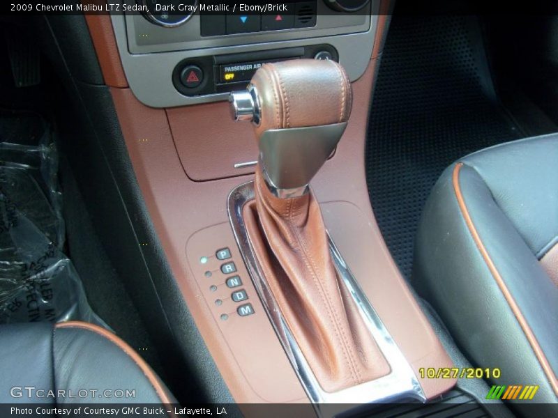 Dark Gray Metallic / Ebony/Brick 2009 Chevrolet Malibu LTZ Sedan