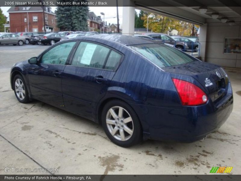 Majestic Blue Metallic / Black 2006 Nissan Maxima 3.5 SL