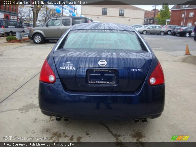 Majestic Blue Metallic / Black 2006 Nissan Maxima 3.5 SL