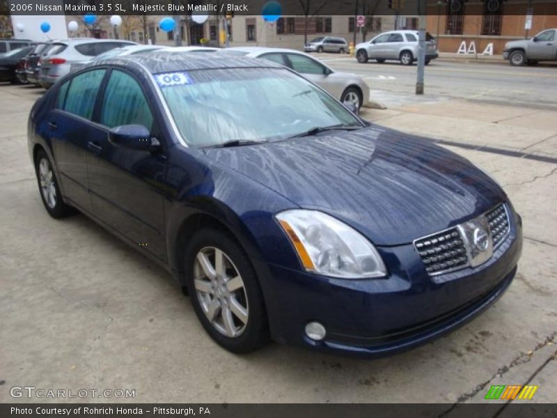 Majestic Blue Metallic / Black 2006 Nissan Maxima 3.5 SL