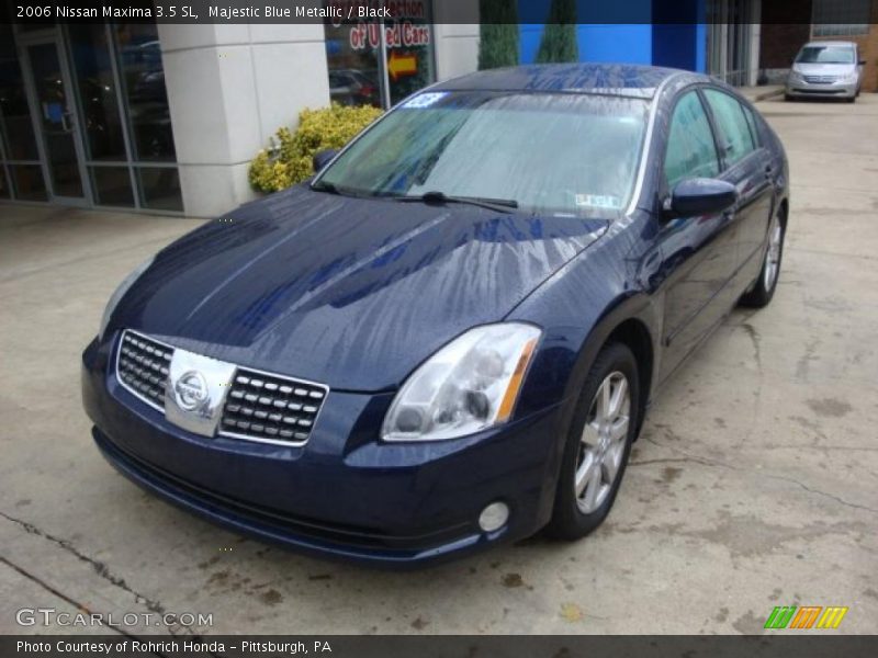 Majestic Blue Metallic / Black 2006 Nissan Maxima 3.5 SL