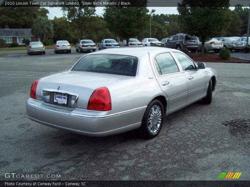 Silver Birch Metallic / Black 2010 Lincoln Town Car Signature Limited