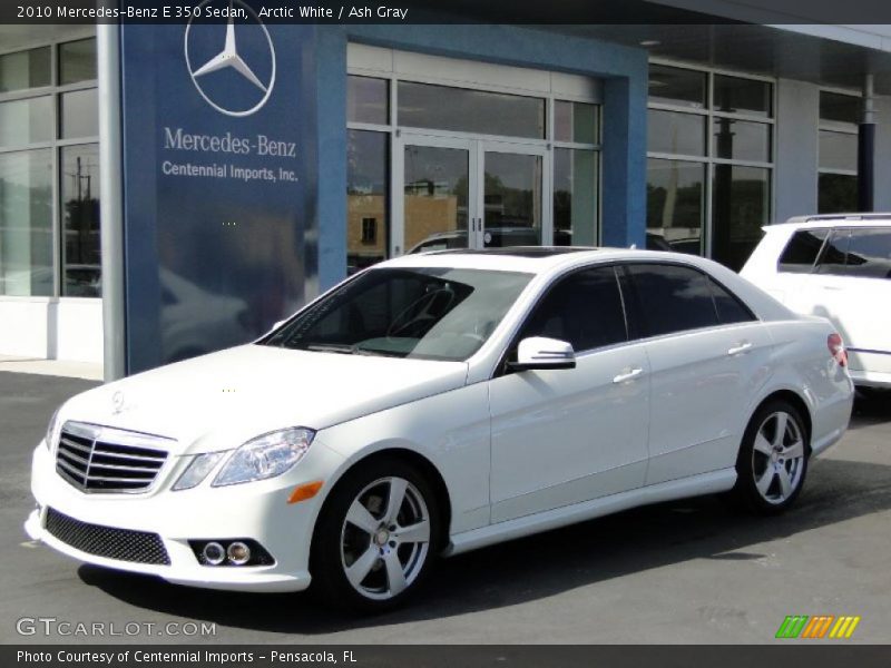 Arctic White / Ash Gray 2010 Mercedes-Benz E 350 Sedan