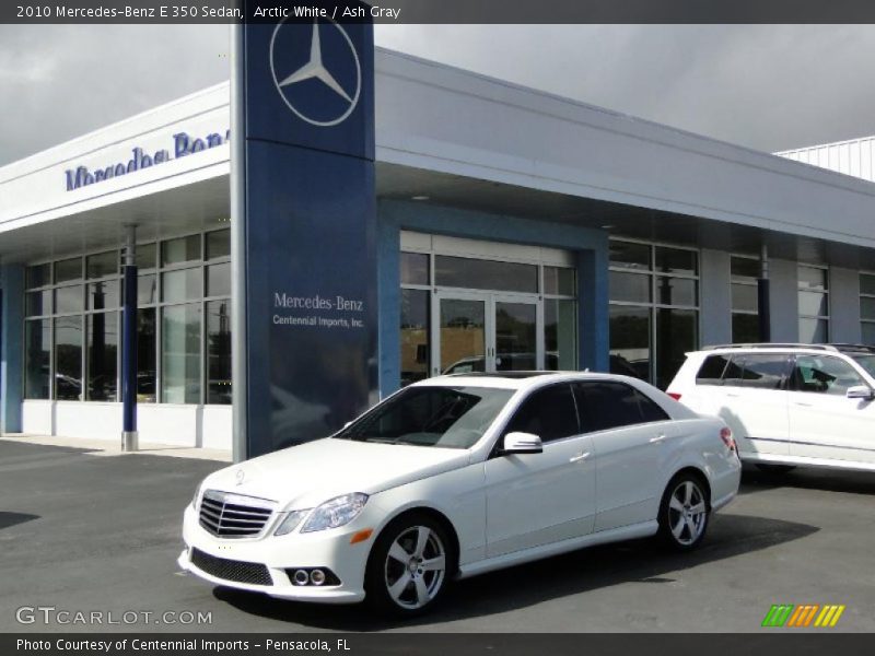 Arctic White / Ash Gray 2010 Mercedes-Benz E 350 Sedan
