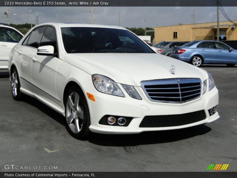 Arctic White / Ash Gray 2010 Mercedes-Benz E 350 Sedan