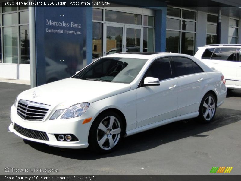 Arctic White / Ash Gray 2010 Mercedes-Benz E 350 Sedan