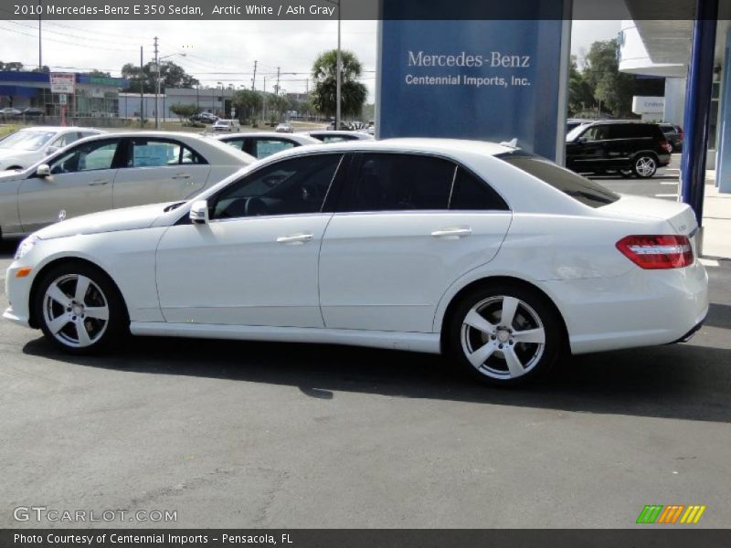 Arctic White / Ash Gray 2010 Mercedes-Benz E 350 Sedan