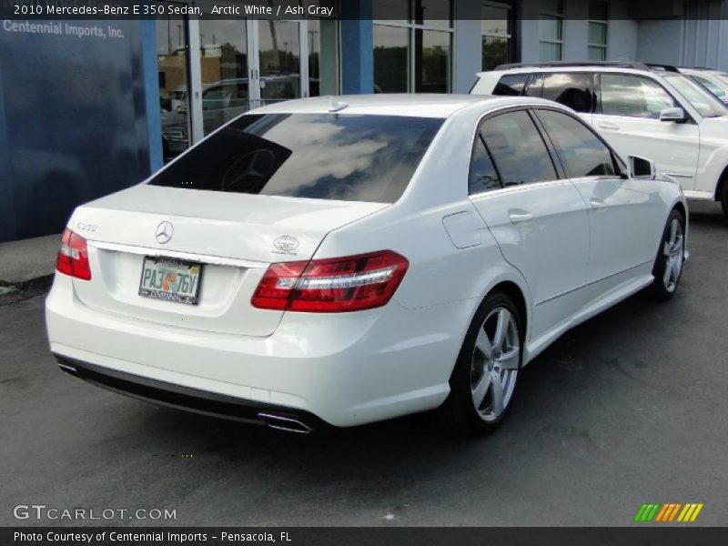 Arctic White / Ash Gray 2010 Mercedes-Benz E 350 Sedan
