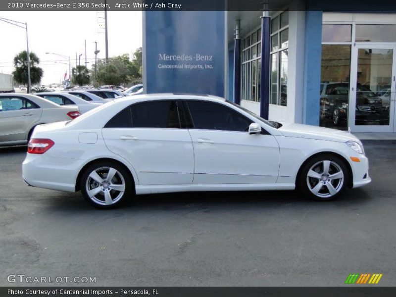 Arctic White / Ash Gray 2010 Mercedes-Benz E 350 Sedan