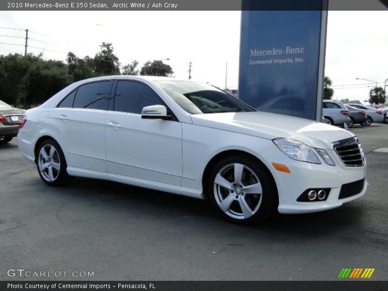 Arctic White / Ash Gray 2010 Mercedes-Benz E 350 Sedan