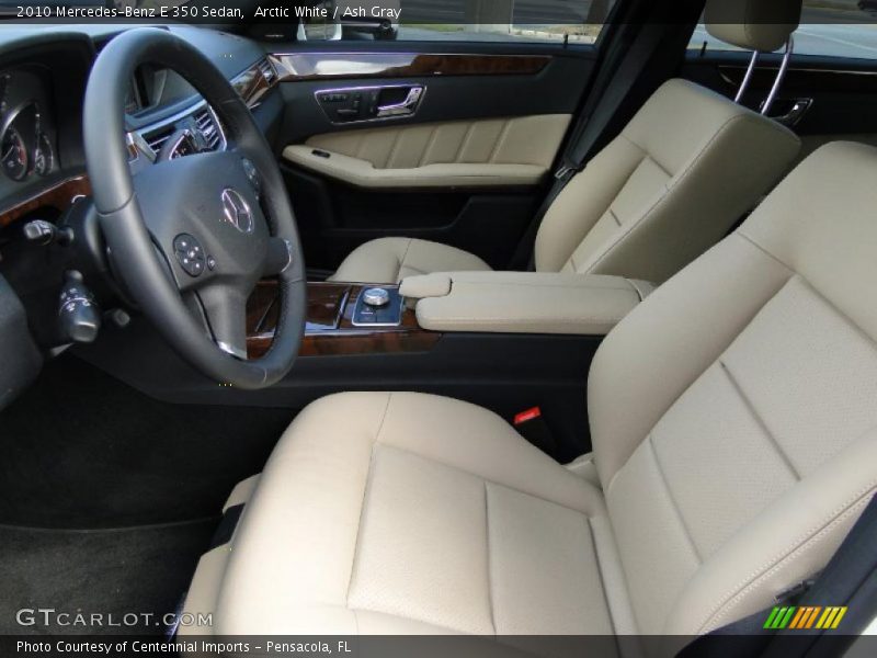 Arctic White / Ash Gray 2010 Mercedes-Benz E 350 Sedan