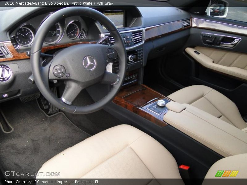 Arctic White / Ash Gray 2010 Mercedes-Benz E 350 Sedan