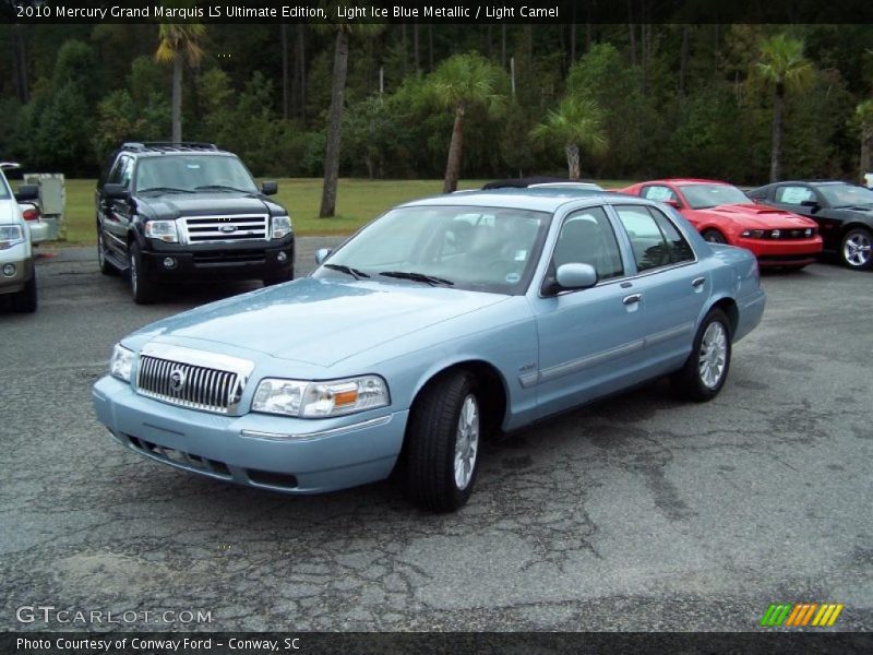 Light Ice Blue Metallic / Light Camel 2010 Mercury Grand Marquis LS Ultimate Edition