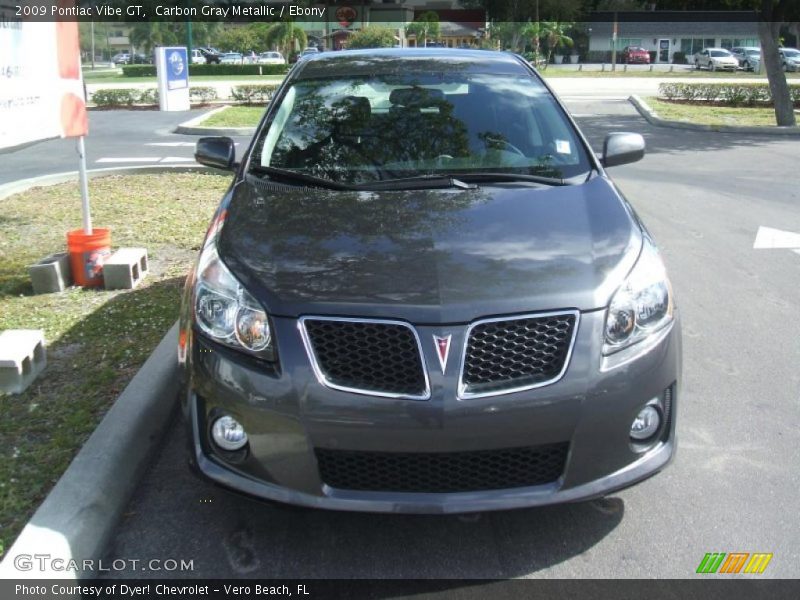 Carbon Gray Metallic / Ebony 2009 Pontiac Vibe GT