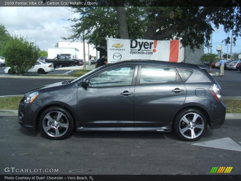 Carbon Gray Metallic / Ebony 2009 Pontiac Vibe GT