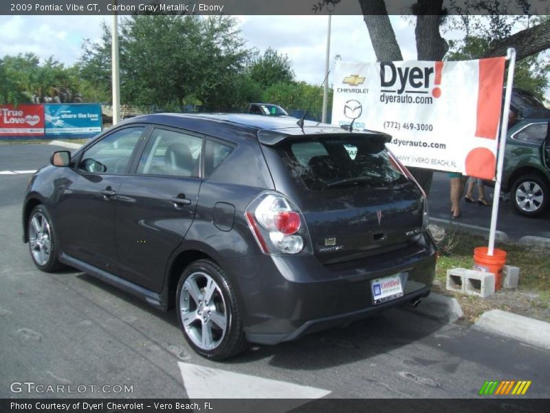 Carbon Gray Metallic / Ebony 2009 Pontiac Vibe GT