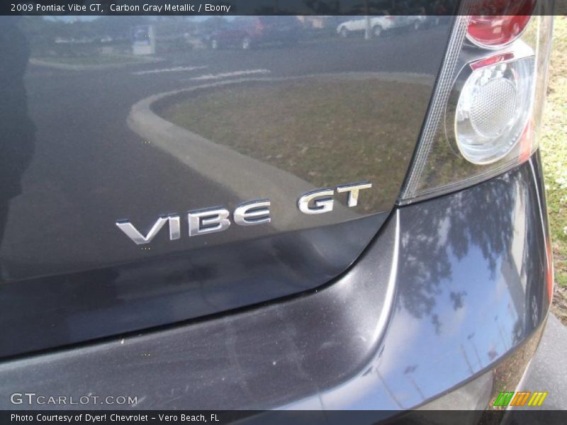 Carbon Gray Metallic / Ebony 2009 Pontiac Vibe GT