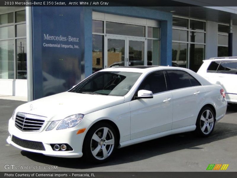 Arctic White / Ash Gray 2010 Mercedes-Benz E 350 Sedan