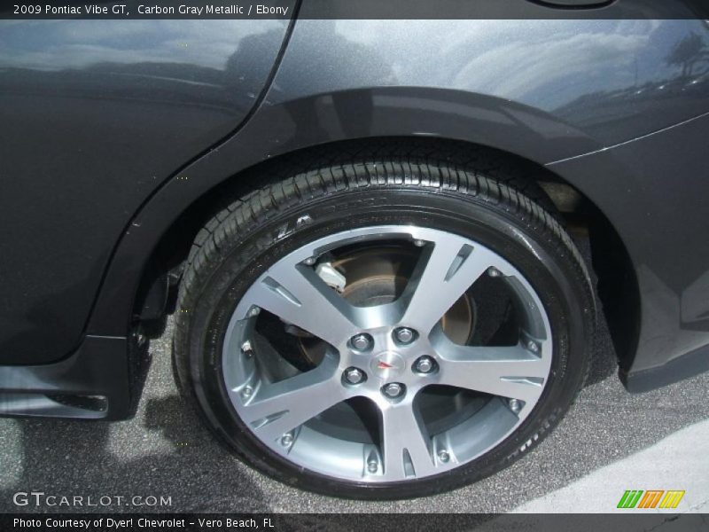 Carbon Gray Metallic / Ebony 2009 Pontiac Vibe GT