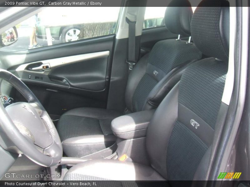 Carbon Gray Metallic / Ebony 2009 Pontiac Vibe GT