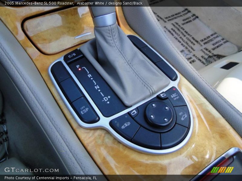 Alabaster White / designo Sand/Black 2005 Mercedes-Benz SL 500 Roadster