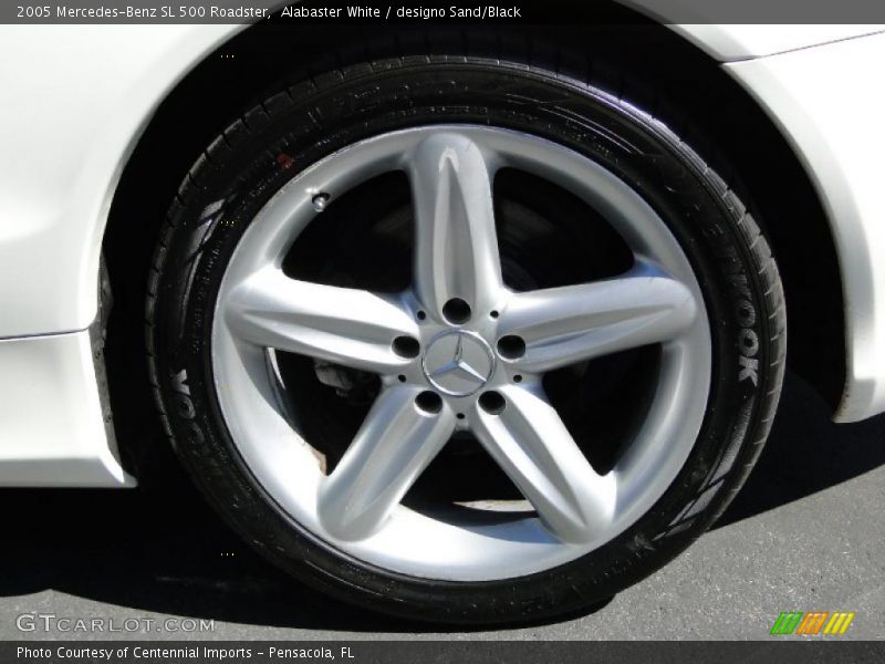Alabaster White / designo Sand/Black 2005 Mercedes-Benz SL 500 Roadster