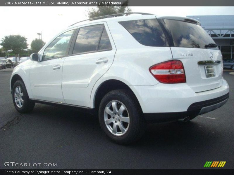 Alabaster White / Macadamia 2007 Mercedes-Benz ML 350 4Matic