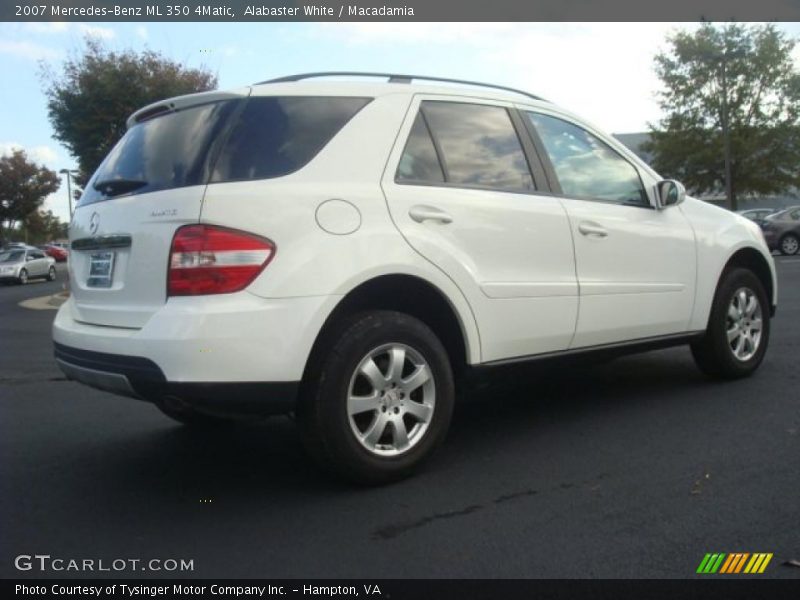 Alabaster White / Macadamia 2007 Mercedes-Benz ML 350 4Matic