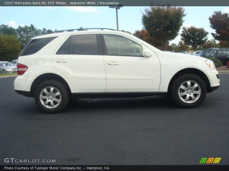 Alabaster White / Macadamia 2007 Mercedes-Benz ML 350 4Matic