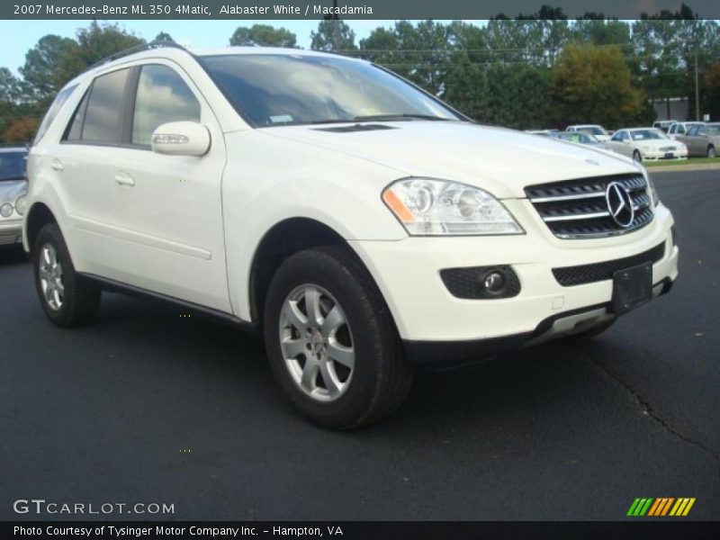 Alabaster White / Macadamia 2007 Mercedes-Benz ML 350 4Matic