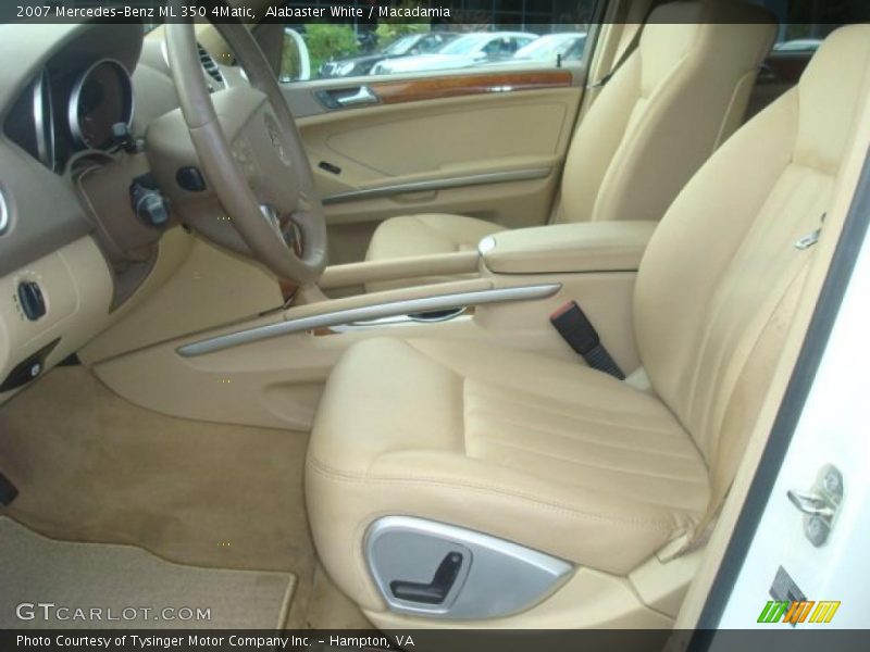 Alabaster White / Macadamia 2007 Mercedes-Benz ML 350 4Matic