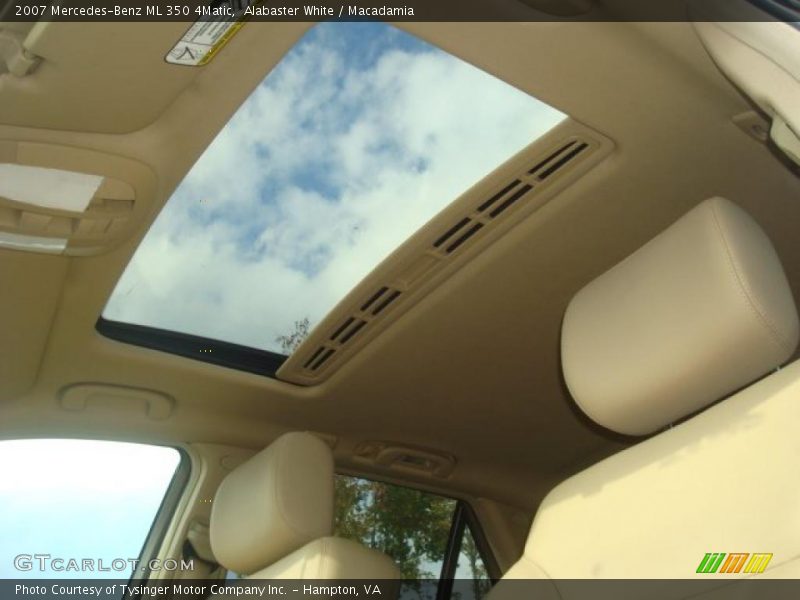 Alabaster White / Macadamia 2007 Mercedes-Benz ML 350 4Matic