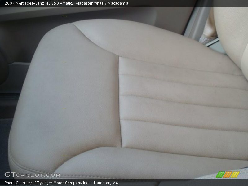 Alabaster White / Macadamia 2007 Mercedes-Benz ML 350 4Matic
