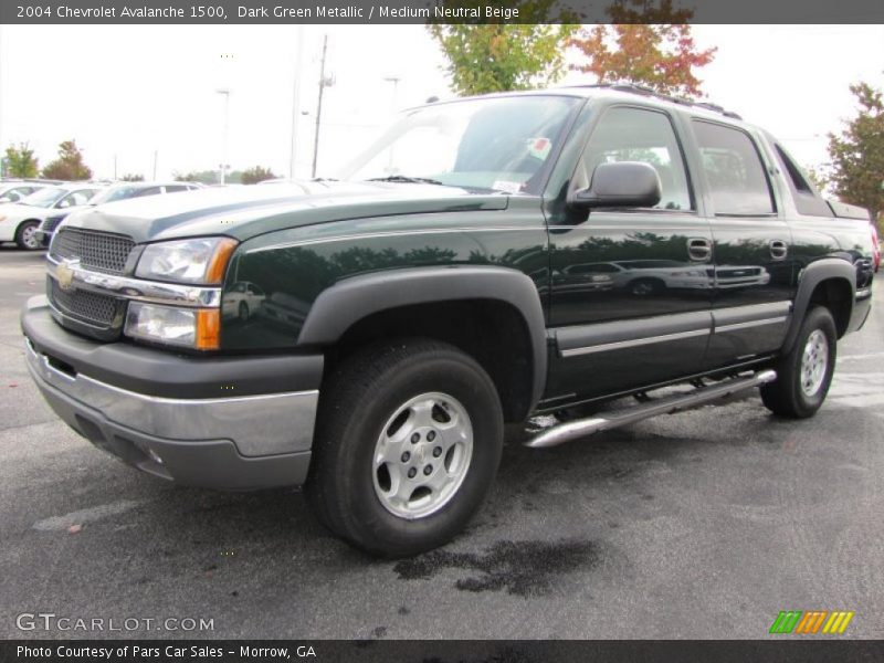 Dark Green Metallic / Medium Neutral Beige 2004 Chevrolet Avalanche 1500