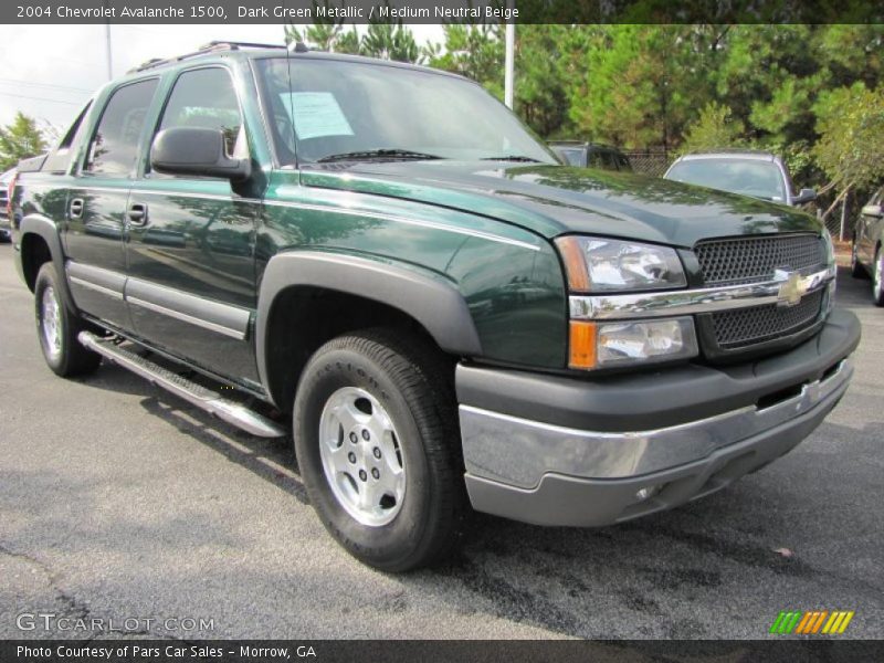 Dark Green Metallic / Medium Neutral Beige 2004 Chevrolet Avalanche 1500