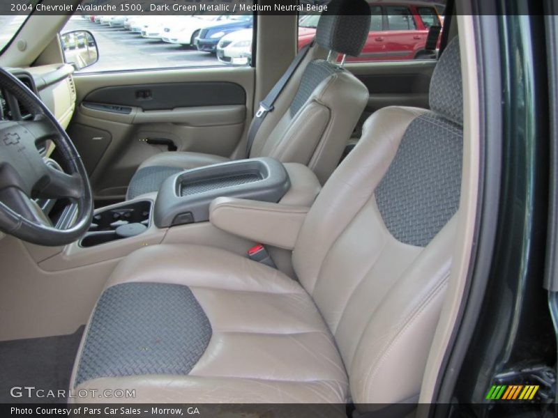 Dark Green Metallic / Medium Neutral Beige 2004 Chevrolet Avalanche 1500