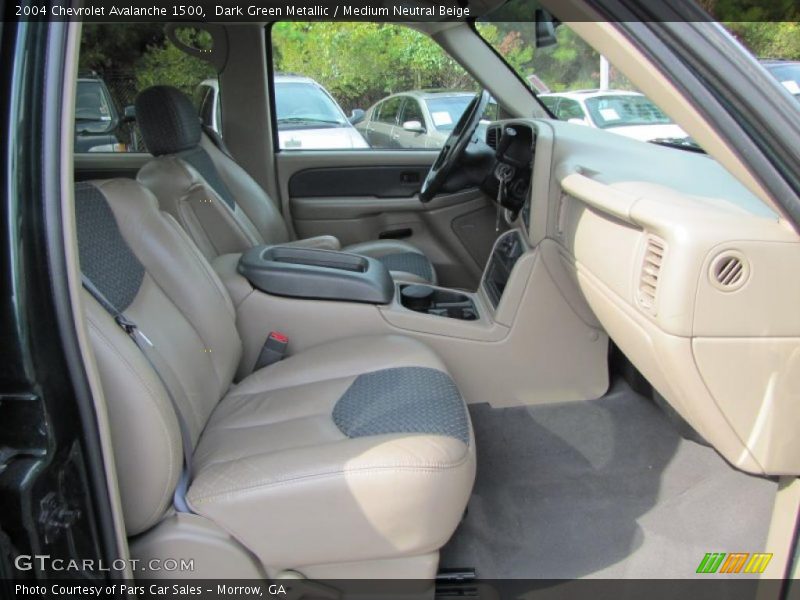 Dark Green Metallic / Medium Neutral Beige 2004 Chevrolet Avalanche 1500